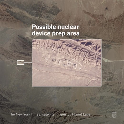 3.6K views · 63 reactions | China is quietly rebuilding a military base equipped to test a new generation of nuclear weapons, new evidence shows. The move, experts say, could increase the lethality of its rapidly expanding missile force, undermine a global test ban and result in a new age of atomic rivalry. https://nyti.ms/3RuM1SM | The New York Times | Facebook