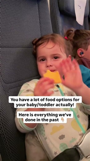 Tupperware from home, kids meal on plane, food from the lounge, buy after security. What do you do?