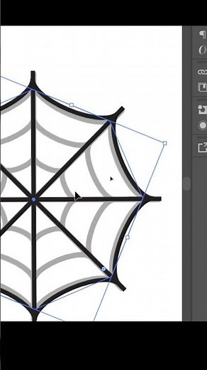 Easy Spider Web in Illustrator