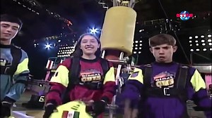 Nickelodeon Global Guts Season 1 Episode 10 Contestants - Felipe "The Boulder" Miranda, Alba "The Comet" Cavazos, Matt "In the Hat" Evans Nickelodeon Guts (stylized as Nickelodeon GUTS) is an American television action sports competition series hosted by American actor/writer Mike O'Malley and officiated by English actress Moira "Mo" Quirk. The series originally ran from 1992 to 1995 on Nickelodeon. | Aaron Kid Baron Kim Jarina