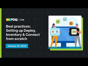 🔴Best practices: Setting up Deploy, Inventory & Connect from scratch