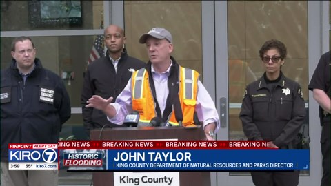 Video: Repairs underway for breached levee