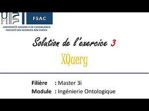 Solution exercice 3 XQuery