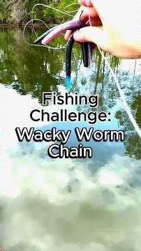 Wacky Worm Chain Fishing Challenge #fishing