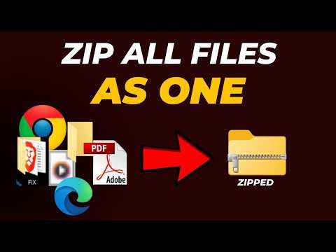 How to zip files as one file in windows 11 Without any App