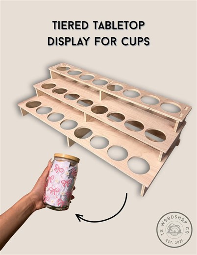 Collapsible Tabletop Cup Display for Pop-up Markets, In-store Setup and Tradeshows - Etsy Australia