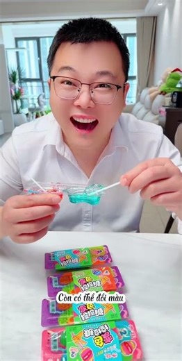 These color-changing stir candies are delicious and fun, do you like them? #trending