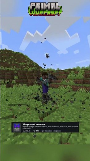 Weapon of Miracles Mod - Unlock Epic Weapons and Abilities in Minecraft! #minecraft #shorts