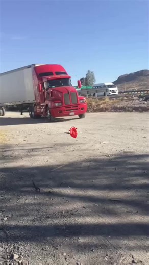 Stunning Shots of Red and Blue Semi-Trucks