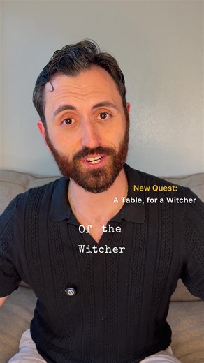 New Quest! A table, for a Witcher. Super stoked about this one! #witcher #witcher3 #witchertable #craftingtiktok #resincrafts