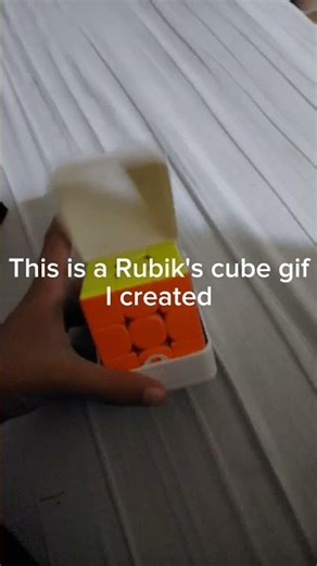 Rubik's cube unboxing gif