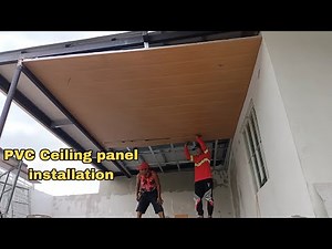 PVC Ceiling panel installation