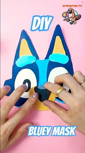 How to Draw and Make a Bluey Mask | Easy DIY Craft & Drawing for Kids (Ages 3–9)