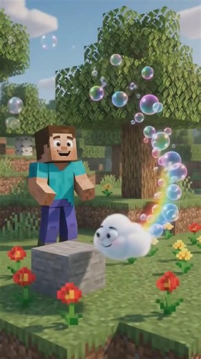 minecraft happy ending cartoon😄 #shots #minecraft cartoon