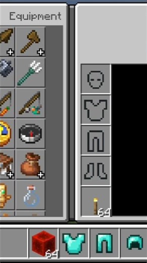 minecraft left hand torch,😎😎