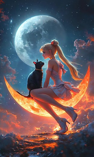 Sailor Moon Live Wallpaper for 4K Display