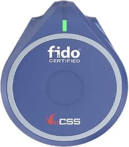 VinCSS FIDO2 Fingerprint Key - Connect via USB-C/NFC/BLE, Multi-Factor authentication, Security Key and passkey, FIDO Certified - Compatible with Google, Microsoft, GitHub - Protect Online Accounts