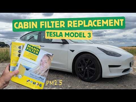 How to Replace Tesla Model 3 Cabin Air Filter (2022 Shanghai Built RHD)