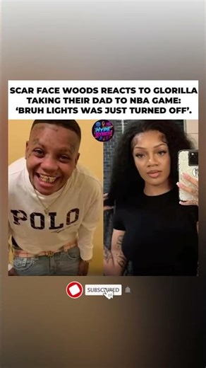 Scar Face Woods Reacts to GloRilla Taking Dad Courtside:"Bruh Lights Was Just Turned Off!"🔥#shorts