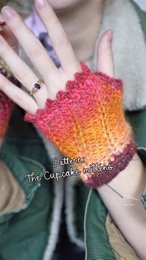 Irie 🧚🏻‍♀️ on Instagram: "Cupcake Mittens crochet pattern 🫱🏻‍🫲🏼 available now ! I'm so happy about this, it's been a long time since I have made a simple and useful design 😬 I also designed a matching hat, should a make a pattern for it ? #crochet #crochetinspo #crochetmittens"