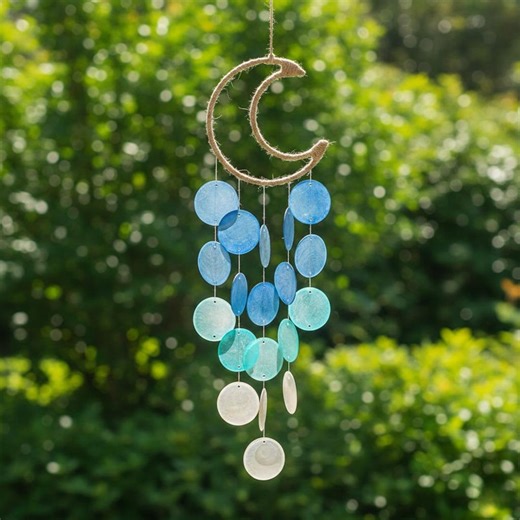 Handmade Seashell Wind Chime Boho Beach Wall Hanging Decor for Home, Patio, Balcony, Meditation Space - Etsy