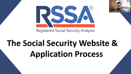 RSSA: Step-by-Step: Setting Up MySocialSecurity & Applying for Medicare Parts A and B