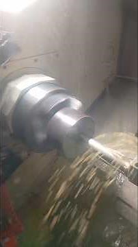 pengeboran dia42mm dengan mesin #mesincnc #cncbubut #machine #mazatrol #mazak