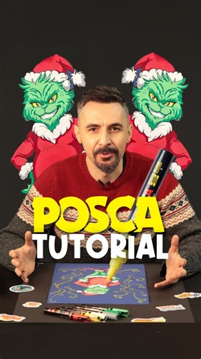 🖌️ POSCA je moje superoružje! Ne borim se protiv nikog osim grešaka, ali evo, crtao sam Grincha u stilu manga s novim bojama i novim brush markerima koje sam GODINAMA priželjkivao. 🎄 Evo super kratki TUTORIAL 🎨 POSCA Adria #posca #poscamanga #grinch #crtanje #drawingtutorial | Yellow Yuri