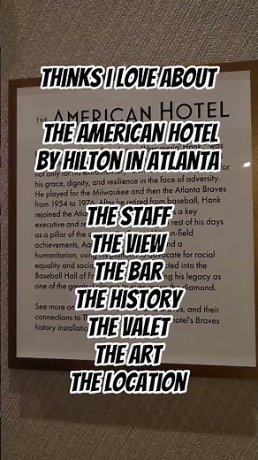 Atlanta, Georgia: things I love about the American Hotel by Hilton