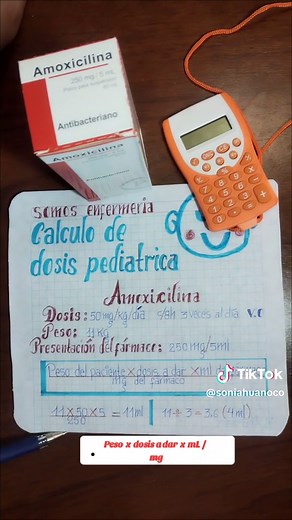 Cálculo de Dosis Pediátrica de Amoxicilina