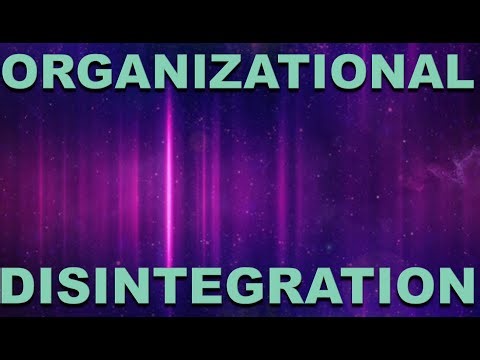 Why do systems disintegrate?