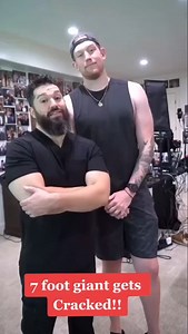 @bigbeaubrown gets cracked by @dr.beauhightower #giant #7feet #chiropractor #asmr | Dr. Beau Hightower