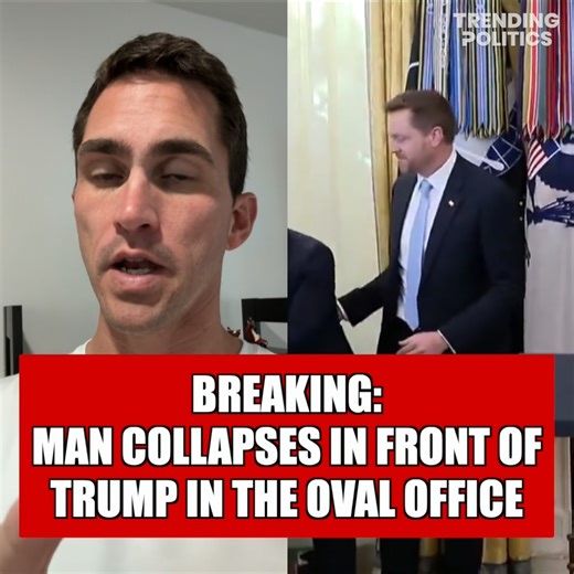 673K views · 16K reactions | BREAKING: Man collapses in front of trump in the Oval Office | Clayton Keirns | Facebook