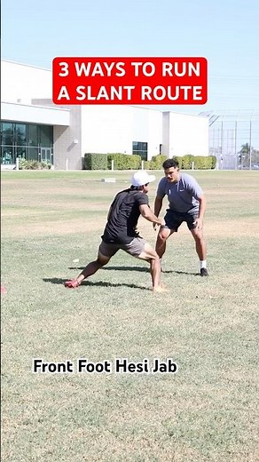 3 WAYS TO RUN A SLANT ROUTE