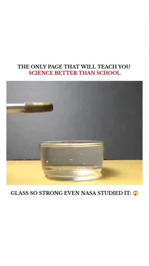 UNIVERSE | SCIENCE | TECHNOLOGY on Instagram: "Prince Rupert's Drop is a glass teardrop formed by dropping molten glass into cold water. The outside cools fast and becomes extremely strong due to high compressive stress. Even strong impact on the head does not affect it. The thin tail holds internal tensile stress. A tiny crack at the tail and the entire structure breaks almost instantly as the stress travels through the drop. NASA studied this because the stress pattern shows how a material can