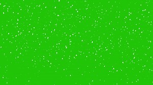 Download Snowflakes falling On Green Screen.Realistic 4K Animation. for free