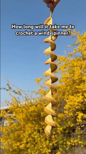 How long will it take to crochet a wind spinner? #crochet #diy