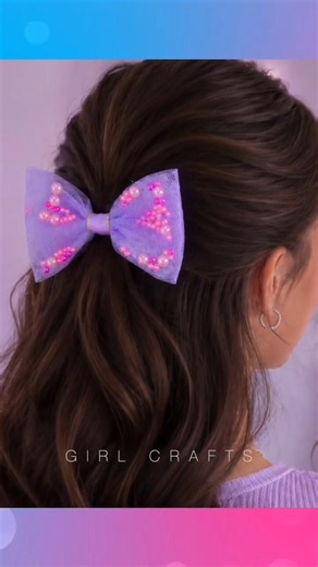 Quick & Easy DIY Bow Hair Clip! 🎀