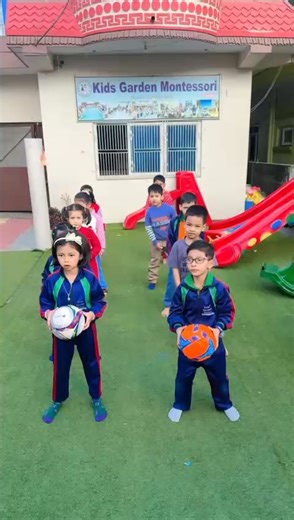 1.4K views · 44 reactions | Ready, set, ROLL! ⚽ Kids Garden Montessori's stars are showing off their teamwork and coordination with this fun ball-passing drill. Nothing beats learning through play!  #ActiveKids #GrossMotorSkills #LearningThroughPlay | Kids Garden Montessori | Facebook