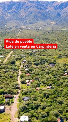 Vida de pueblo !!Lote en venta Carpintería de 1380m2 con servicios !!! #realestate #naturaleza