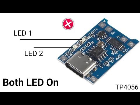 Tp4056 Both Leds On | Tp4056 Charging Module Both Light Blinking
