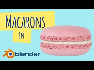 Create Photorealistic Foods in Blender: Macaron time! #tutorial