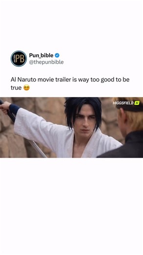 The wholly pun bible 📖 on Instagram: "@higgsfield.ai made Naruto movie before GTA 6"