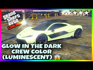 GTA 5 - GLOW IN THE DARK CREW COLOR (LUMINESCENCE) IN GTA 5 ONLINE!!