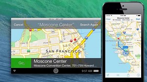 Demonstration movie of iPhone linked car navigation application "iOS in the Car" appeared by Apple developing