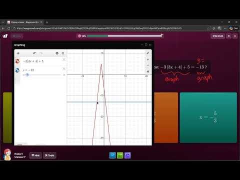 M3 U2 Practice Test 08 Solutions to an absolute value equation 2