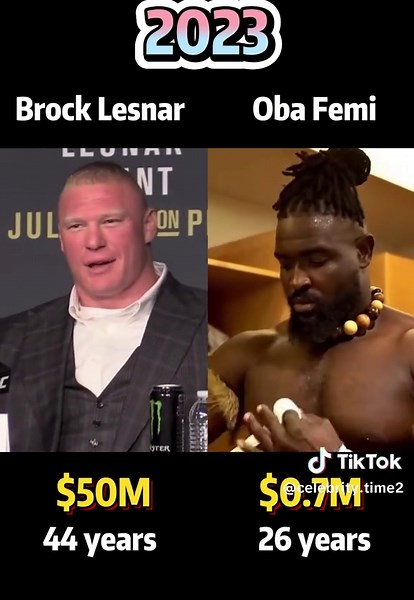Power Struggle & Rising Star Shocking Net Worth Comparison Between Brock Lesnar and Oba Femi Revealed.#foryou #us #celebrity #brocklesnar #obafemi