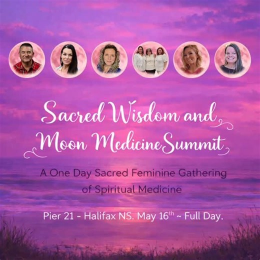 Asha Frost - Indigenous Medicine Woman, Author, Speaker on Instagram: "I am so excited to be part of this event happening in May in Halifax, Nova Scotia 💕 🌕 Sacred Wisdom & Moon Medicine Summit 🌕 A full-day sacred feminine gathering of spiritual medicine designed to help you clarify your heart-centred wisdom, deepen intuition, and renew your inner connection. 📍 Pier 21 — Halifax, NS 📅 May 16, 2026 🕘 9:30 AM – 5:00 PM (doors open 8:30 AM) 🌀 What to expect: 🌿 Intuitive & embodiment session