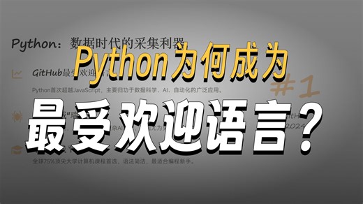 【编程认知篇】Python能做什么_手撕Python编程0基础入门到项目实战（持续更新丨附自学资料）