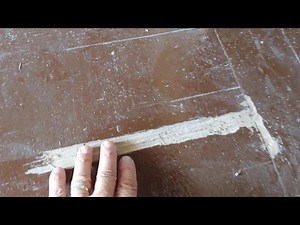 How to fix a damaged hardwood floor without replacing the whole floor.